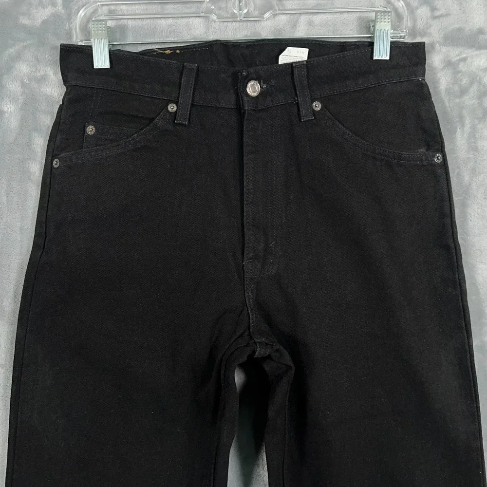 Vintage Levis 505 Jeans Mens 30x32 New Made In USA 90s Orange Tab Black Straight